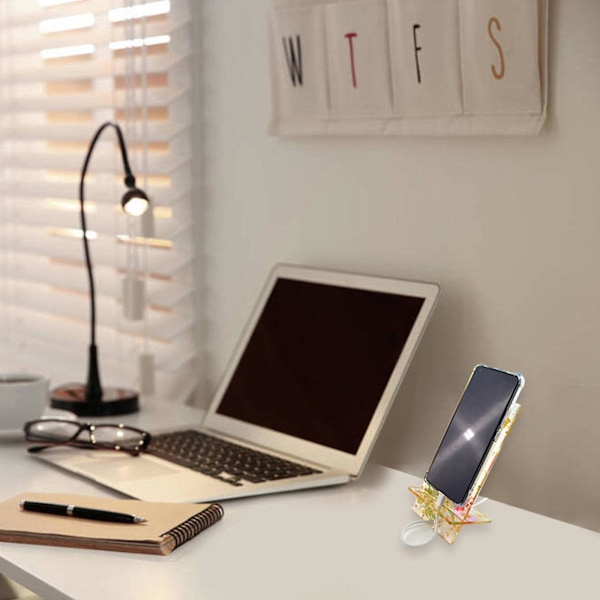 2 stk. DIY Krystall Lim Telefonstativ Silikonformer Resin Form For