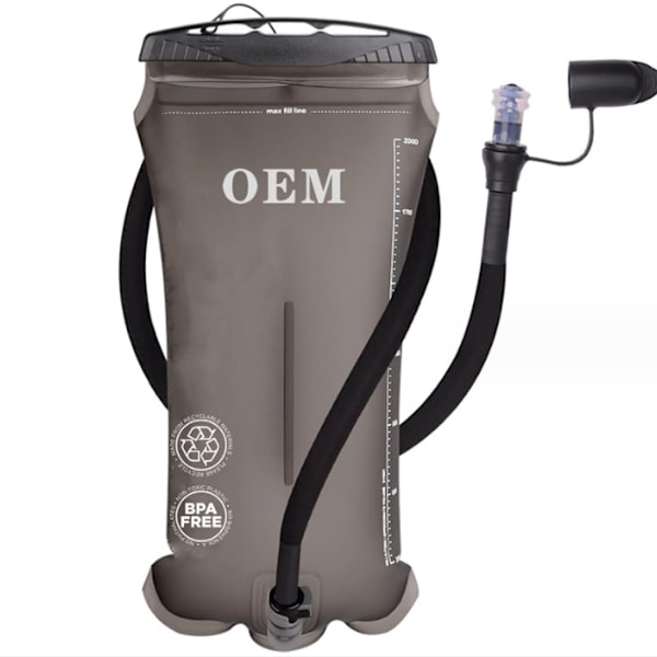 Ultra hållbar vattenblåsa för hydrationspack - Isolerad slang och dammskydd, självförslutande bitventil, läcksäker