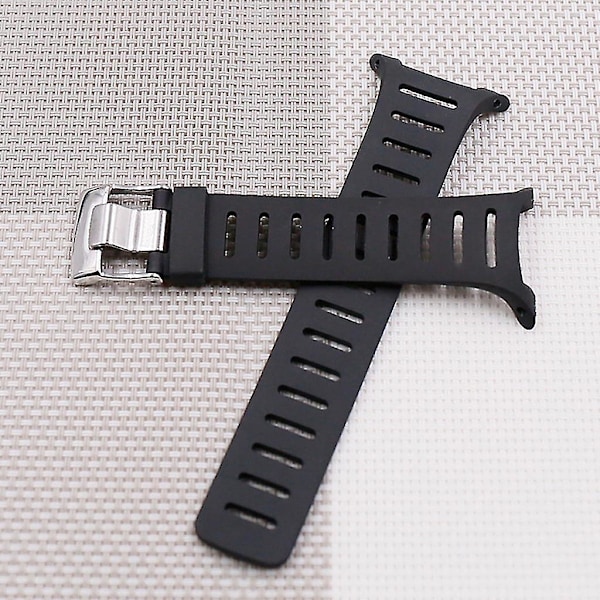 Mjukt gummiklockarmband med metallspänne, armband med skruvmejslar för Suunto T1 T1c T3 T3c T3d T4c T4d T-Series Smartwatch-tillbehör