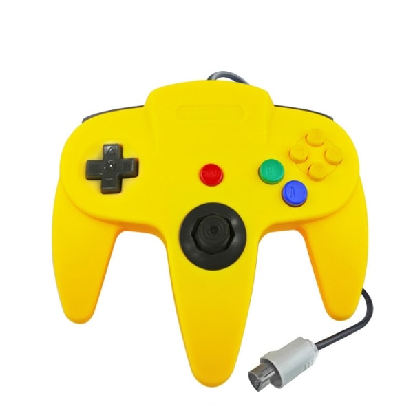 Retro USB-kontroller for N64-spill, N64 Klassisk USB-kontroller Gul Yellow