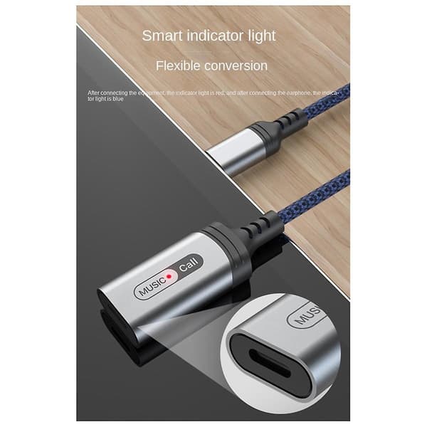 Type-C - Kuulokeadapteri Sopii 15:lle/ Audioadapteri B