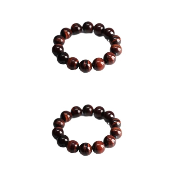 1/2/3/5 Natursteinperler - Lett å Bruke Tigerøye Armbånd Rød Tigerøye 14MM 2STK Red Tiger Eye14MM 2PCS