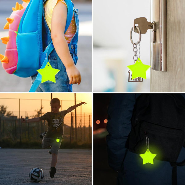 12-pack Säkerhetsreflexer för Barn - Perfekt för Skolväskan