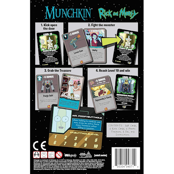 Steve Jackson Games - Munchkin: Rick and Morty - Brädspel