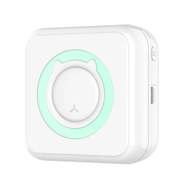 Labelprinter Alt-i-en Fotoprinter Trådløs Direkte Mini Printer til iOS Grøn 10 Ruller Papir - Perfekt