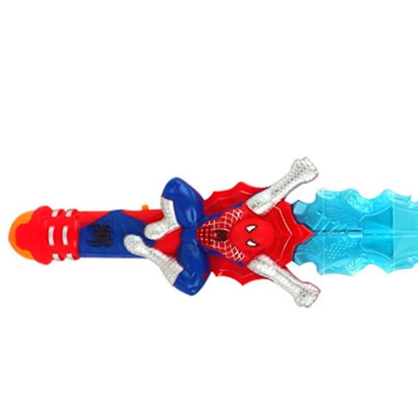 Spiderman Superhelt Sverd Leke med Lyd og LED-lys Gutter & Jenter Rask Levering - Tilfeldig Farge