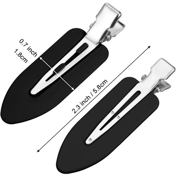 10 st No Crease Hårklämma No Bend Hår Curl Pin Klämmor för Lugg Finger Vågor Makeup Applicering Frisör Hårnålar