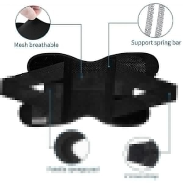 Galvaran knestøtte med sidestabilisatorer for menisk kne L