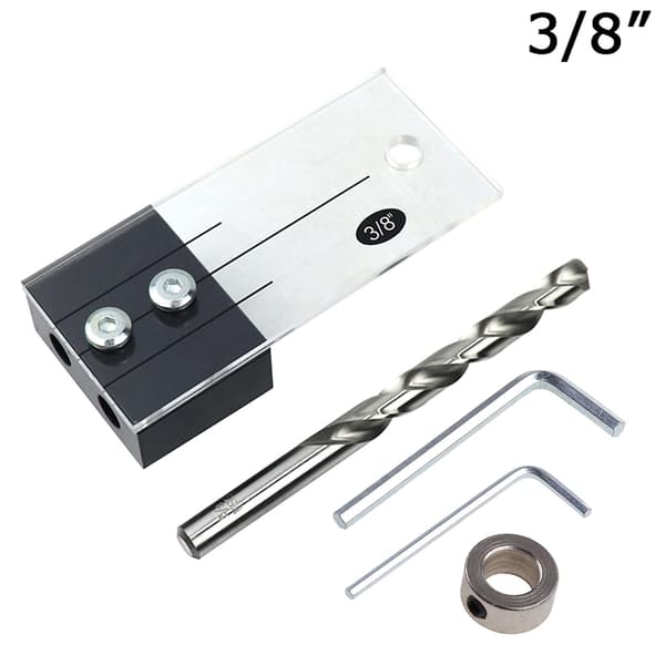 Akryl Dyvel Bore Jig Kit Vertikal Boreguide Hul Locator