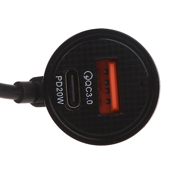 USB C Billader Hurtiglader Bil Hurtiglading Rask USB Bil Ch