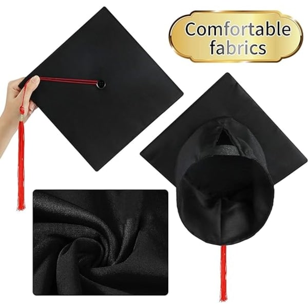 Unisex graduation cap, justerbar graduation cap for