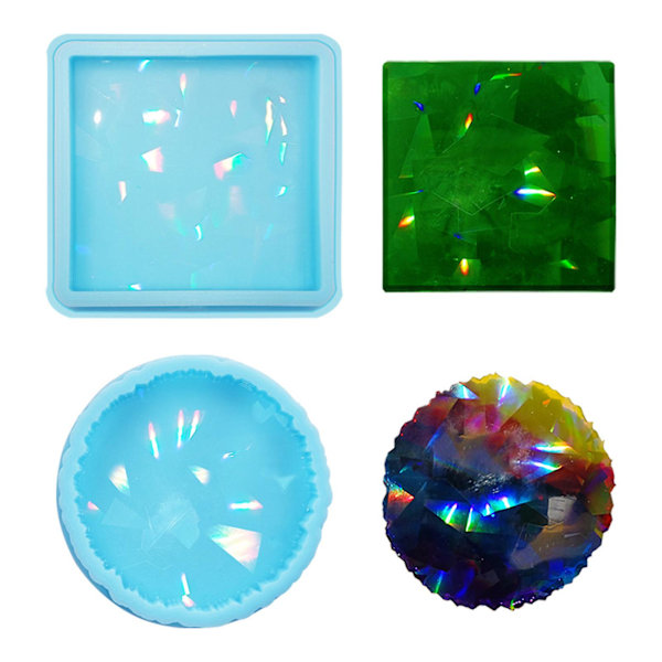Resin Støbeform Tekande Måtte Bakke Form Smykkefremstilling Forme Fo