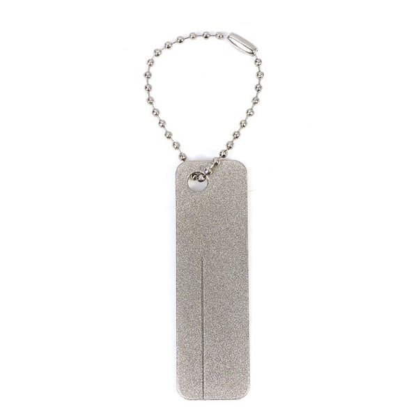 Bærbar diamantbryne / sliber til fiskekroge og knive grå