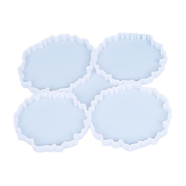Krystal Epoxy Resin Coaster Bakkeforme Sæt Agat Geode Coaster R