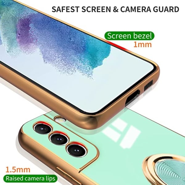 Kompatibelt etui til Samsung Galaxy S21 FE med ringholder