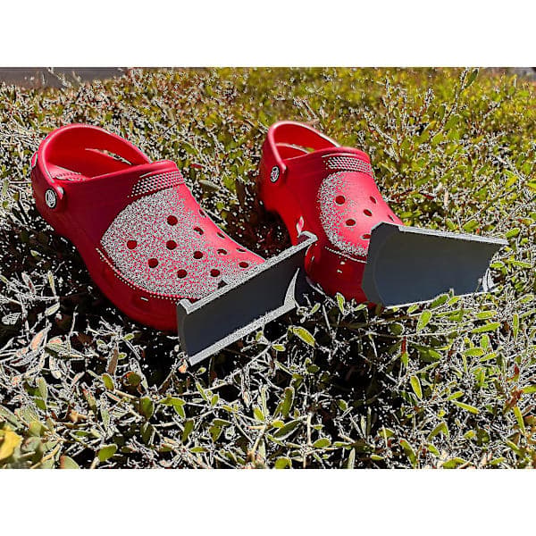 1 par Crocs snøplogtilbehør, snøplog krokodillesmykketilbehør grå
