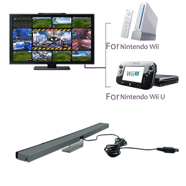 20 cm Sensor Bar til Wii Udskiftning Kablet Infrarød Stråle Sensor Bar til Nintendo Wii og Wii