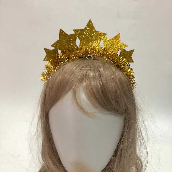 Stjerner Hårbøyle Glitter Glitterhår Bøyle Julehårbånd Fest