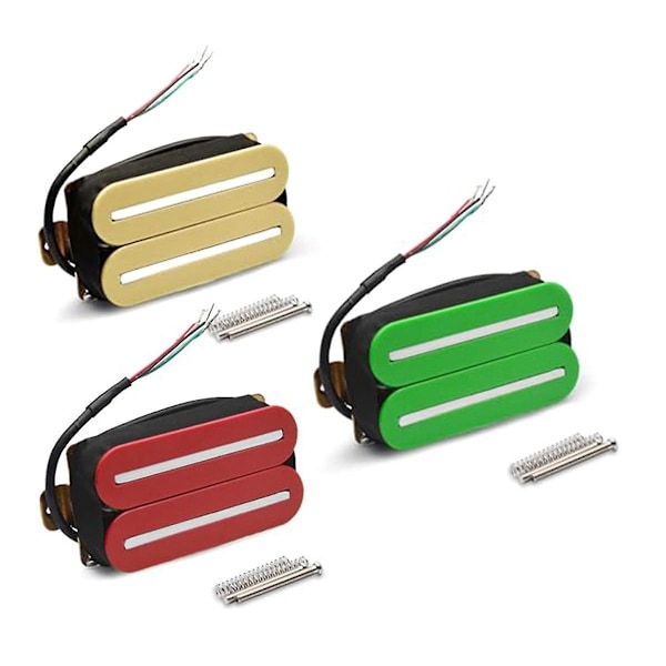 Hög Output Hals Dubbel Hot Rail Humbucker Pickups Vit