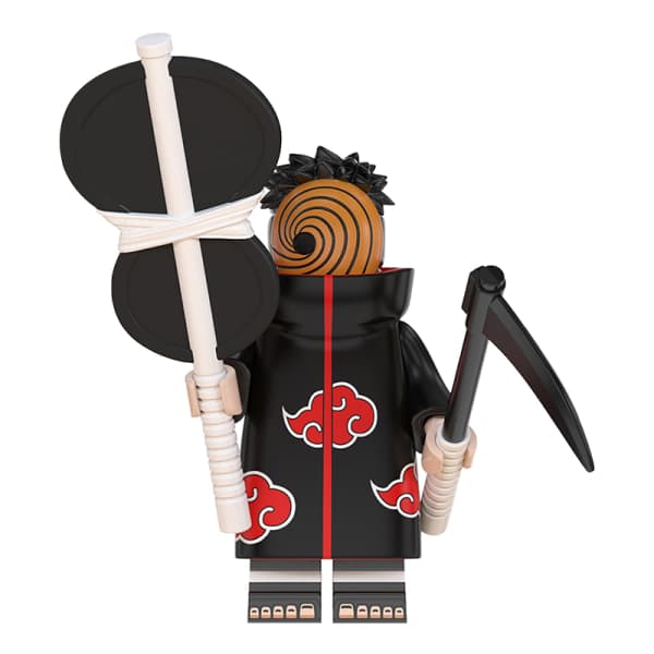 8 stk. Minifigurer Naruto Comic Samlerobjekt Byggeklodser Legetøj - Sort (One Size)
