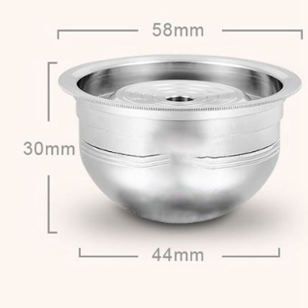 Genanvendelig Kaffekapsel Pod Til Vertuoline Gca1 Env135 Rustfrit Stål