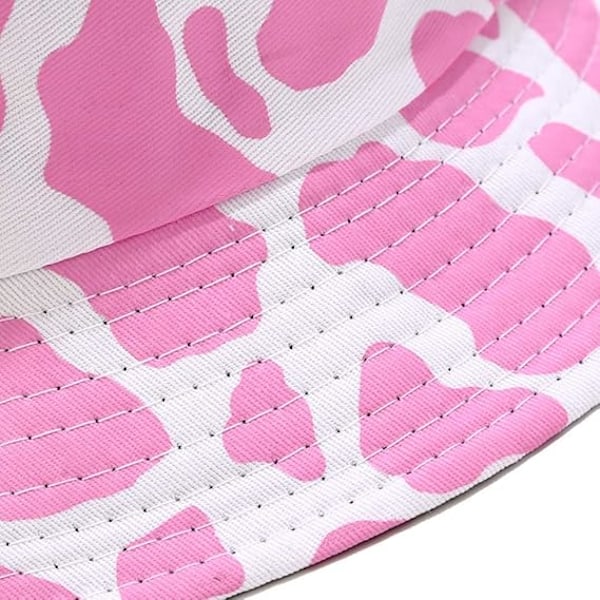 Hink med tryck Unisex Print Fiskehatt Vändbar Fiskehatt för Män Kvinnor Tonåringar