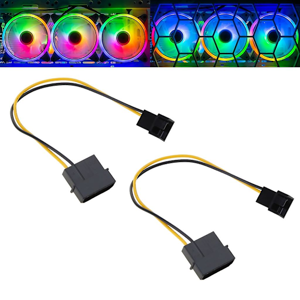 4-nastainen Molex/IDE - 3-nastainen CPU/kotelo/tuulettimen virtaliitin