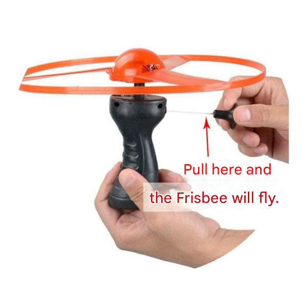 1-pack LED-belyst Frisbee Propeller Leksak Dragsko UFO Gyro Leksak för Barn och Vuxna (Med Eget Batteri) Fem Lampor Five Lamps
