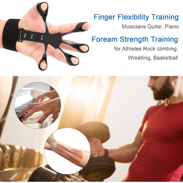 Greppstyrke Tränare - Dubbelsidig Fingerövning och Handstyrka för Handterapi, Klättring