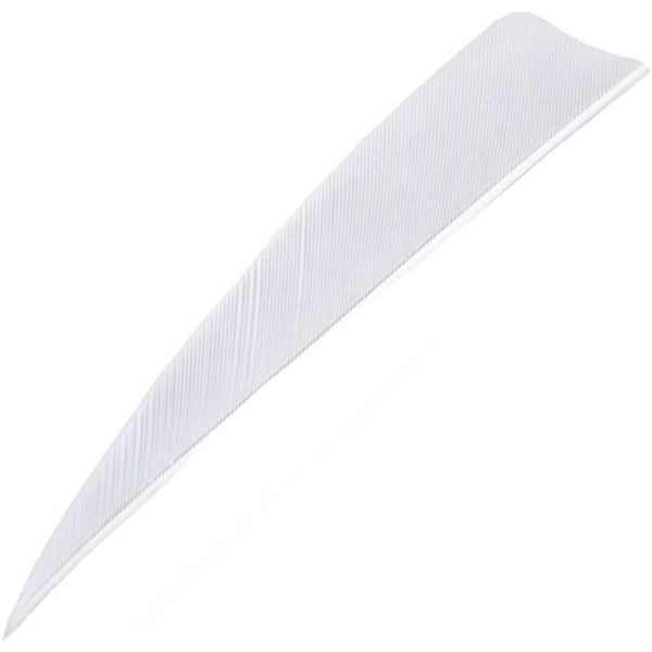 Fjer 3 tommer 4 tommer 5 tommer kalkunfjer pilefletning skjold højre naturlige vinger egnet til DIY pilefletning White