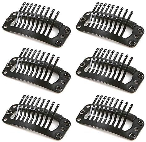 30 stk. Parykclips Snap Clips, Hår Extensions Clips U Form Snap Clips 9 Tænder Kam Clips til Hår Extensions 3,2 cm