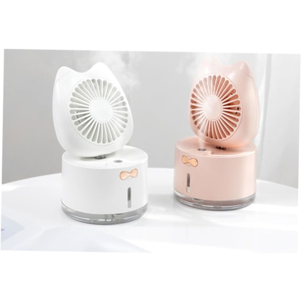 Luftfuktervifte USB-vifte mini sommervifte hvit kattevifte