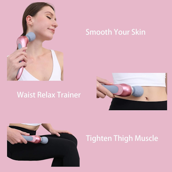 Personlig Håndholdt Vibrerende Massager - Trådløs Helkropsmassager, Bærbar 5-Mode Vibrationsmassager