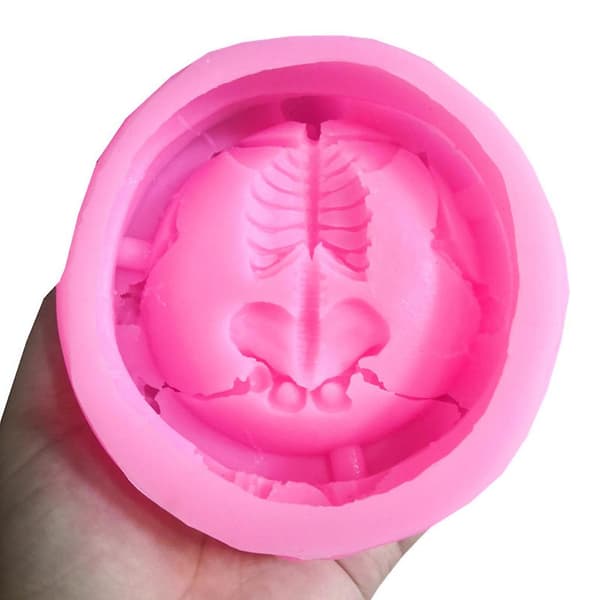 Kranieformet Askebæger Silikoneform Resin Form Til DIY Håndværk Smykker