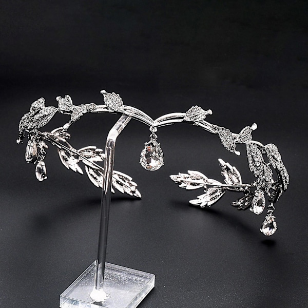 Elegant Krone med Rhinestone Prinsesse Dronning Hårbøjle til Pige Kvinde