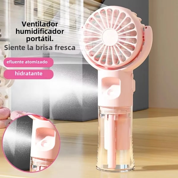 Bærbar Vifte med Luftfukter Mini Håndholdt USB Oppladbar med Vannspray Tåkefifte Kun Kjøling Fire Hastigheter 4 Farger 4 Colors