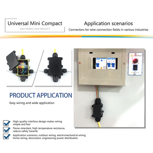 Kopplingsplint Universal Din-skena Kompakt Mini Push-in Anslutning