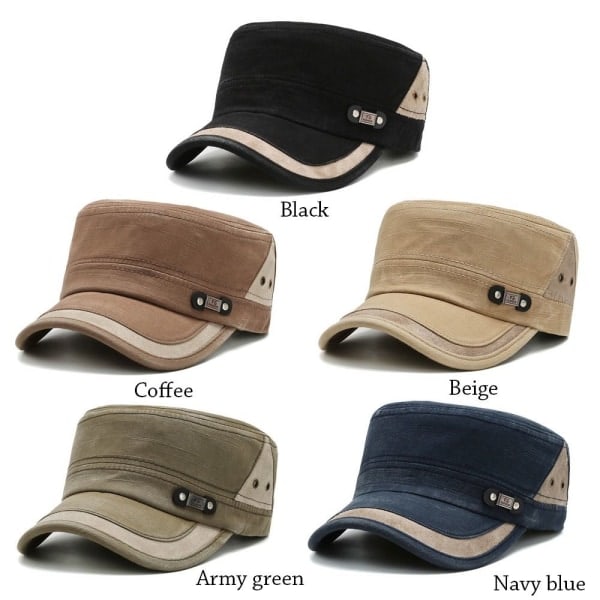 Sommar Kamouflage Arméhatt Herr Camo Militär Kadett Combat Fiske Basebollkeps Beige Beige