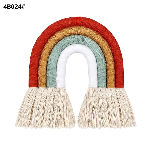 Boho Dekor Macrame Regnbue Vægophæng Til Baby Piger Børneværelser