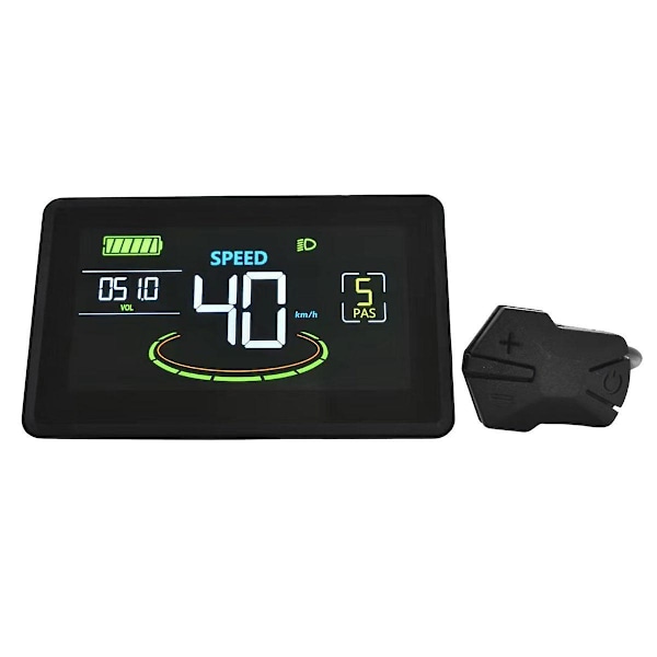 H6c Elektrisk Cykel LCD Display Mätare 24v-60v E Scooter LCD Panel