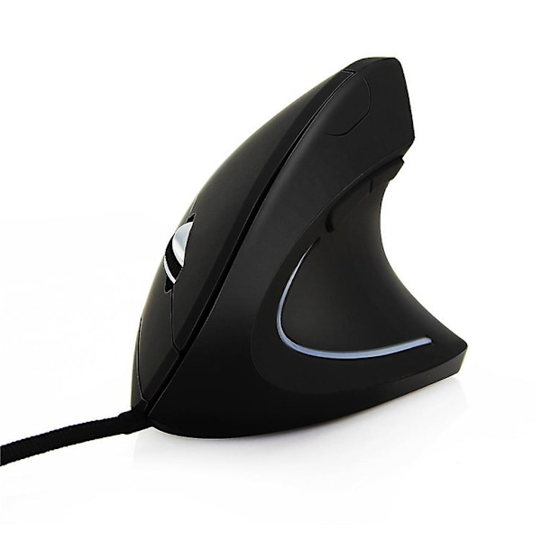 Vertikal Ergonomisk Mus Höger Hand USB Kabelansluten 1600dpi Optisk Fo