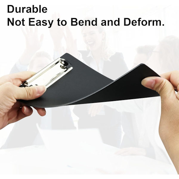 Litet Plast Clipbord, A5 Clipbordmapp, Svart Clipbord Standard A5 Brevstorlek Clipboards