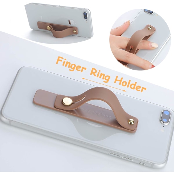 6 Stycken Telefon Grepphållare Mobiltelefon Grepprem Teleskopisk Fingerrem Ställ Universal Fingerstöd för De Flesta Smartphones (Retro Färger) Retro Colors