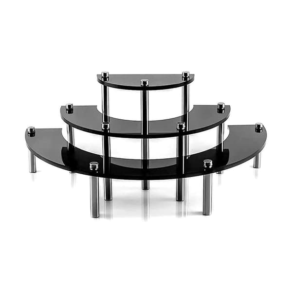 Akryl Display Stand, 3-lags Sort Cupcake Stand Display