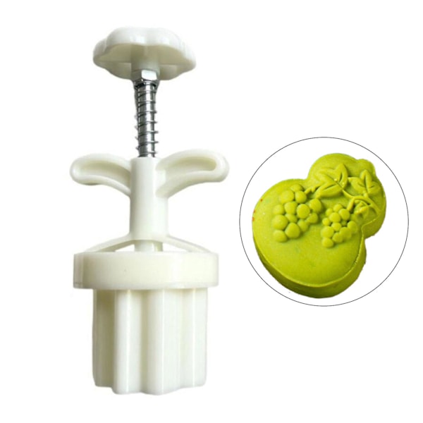 Måneformkakerformer i plastmateriale, Gresskar/drueform Måneformkake Stempel
