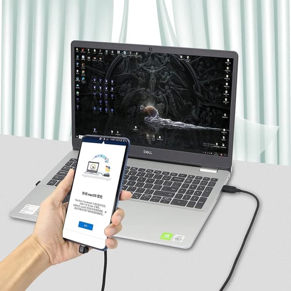 USB Typ C Kabel U-formad, 180 Graders Vinkel USB C Snabb Data Sy