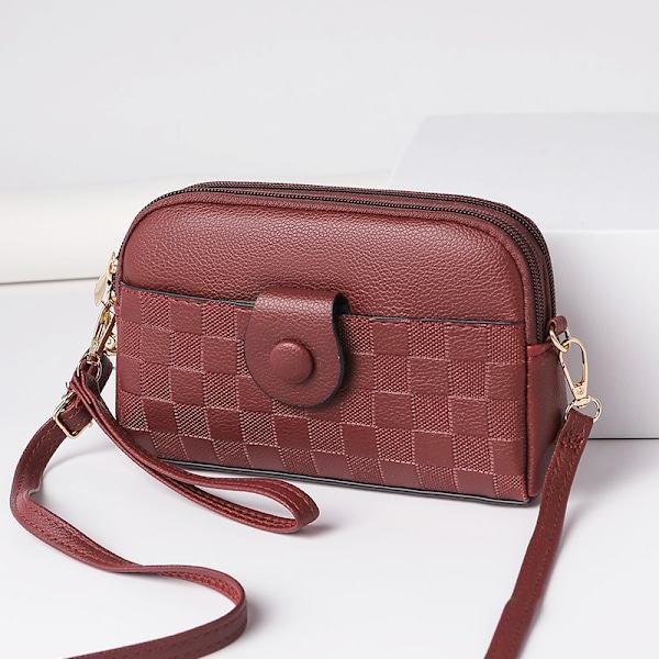 Mr. Puffe Vår Kvinnors Satchel Mode Trend Kvinnors Satchel Mjukt Läder Alla Enkla Axel Crossbody Väska Ny Liten Väska Kvinnor Datum Röd Date Red
