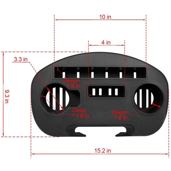 Zero Gravity Chair Tray Cup Holders För Fällbara Stolar Universal Clip On Tray Table Cup Holder Attachment för soffa