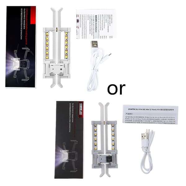 For Mavic Mini/mini 2 Sammenleggbart Lysende Landingsunderstell Hurtig