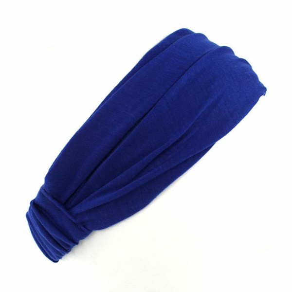 Mote Dame Bomull Hårbånd Hodebånd Wrap Hals Ensfarget Fo